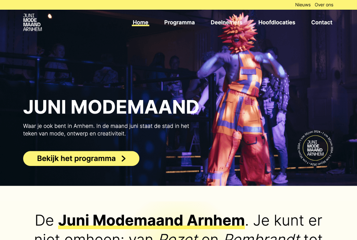 Website Juni Modemaand Arnhem